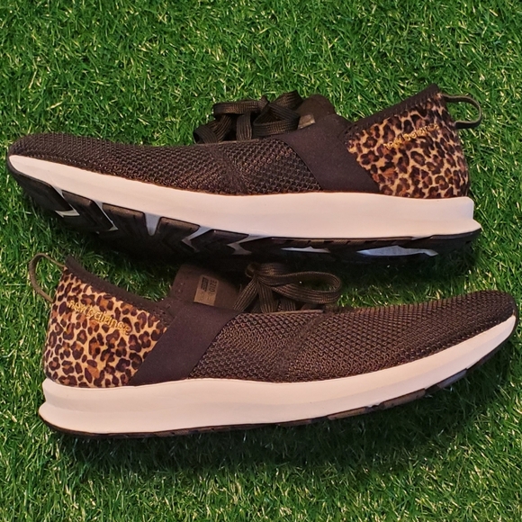 New Balance FuelCore Nergize Black Leopard Accent Print Slip-On Sneakers Size 10 - Picture 4 of 12